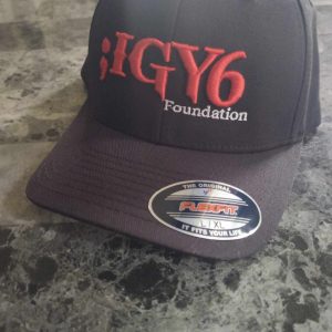 ;IGY6 Fitted Black Embroidered Hat